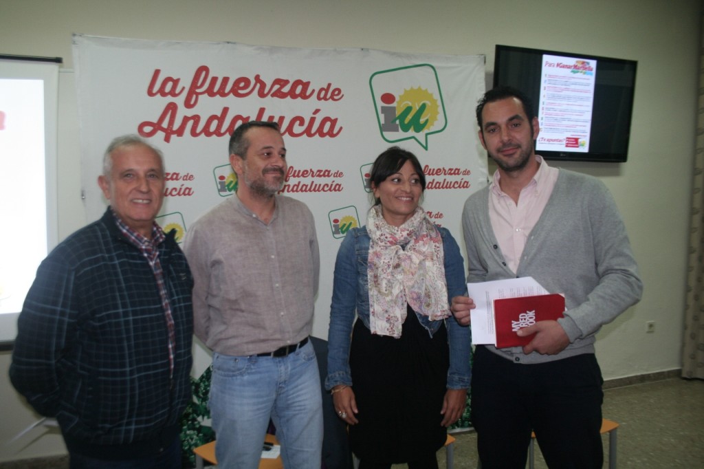 Enrique Monterroso, José Antonio Castro, Victoria Morales y Miguel Díaz, este jueves en la asamblea celebrada
