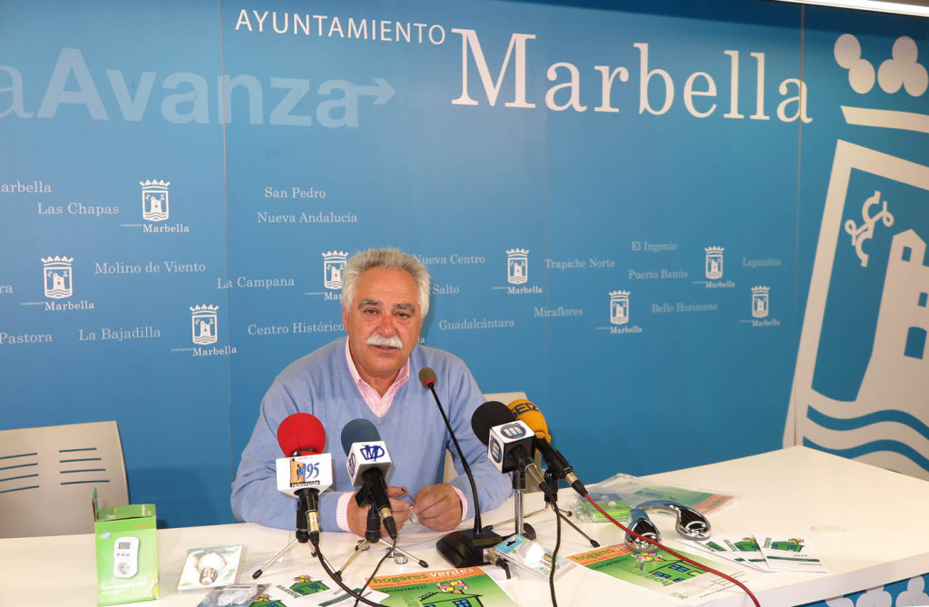 El concejal de Playas, Antonio Espada, en imagen de archivo durante una rueda de prensa de su delegación