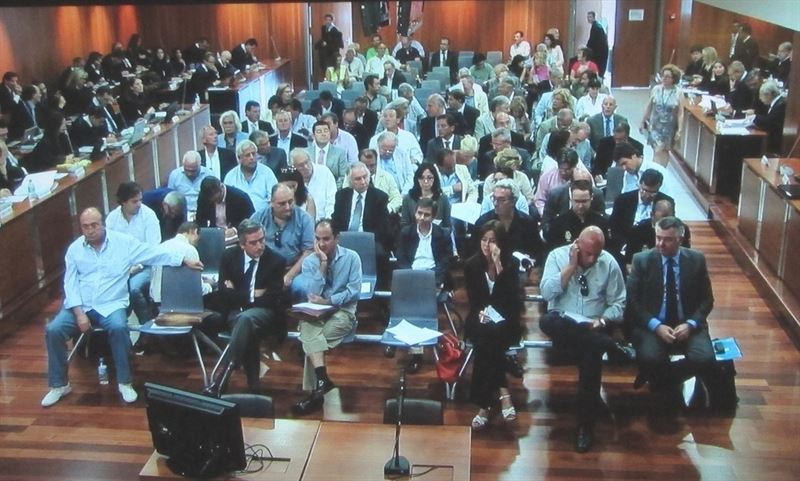 Imagen de una de las sesiones del juicio oral por el 'caso Malaya' celebrado en la Audiencia de Málaga. Foto/ Europa Press.