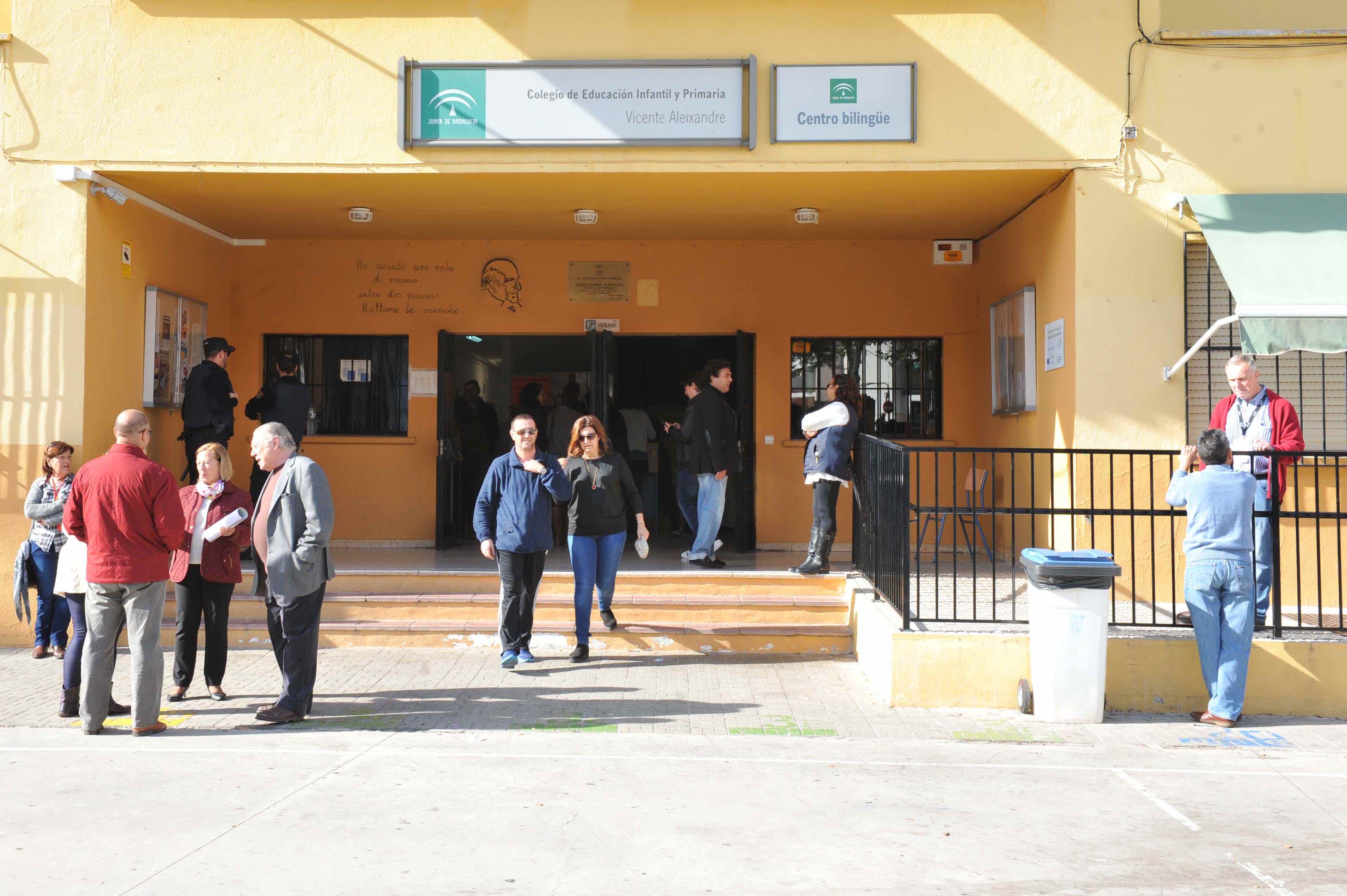 Imagen del Colegio Vicente Aleixandre el pasado 20 de diciembre, día de las elecciones generales. Foto/ MARBELLA IMAGEN