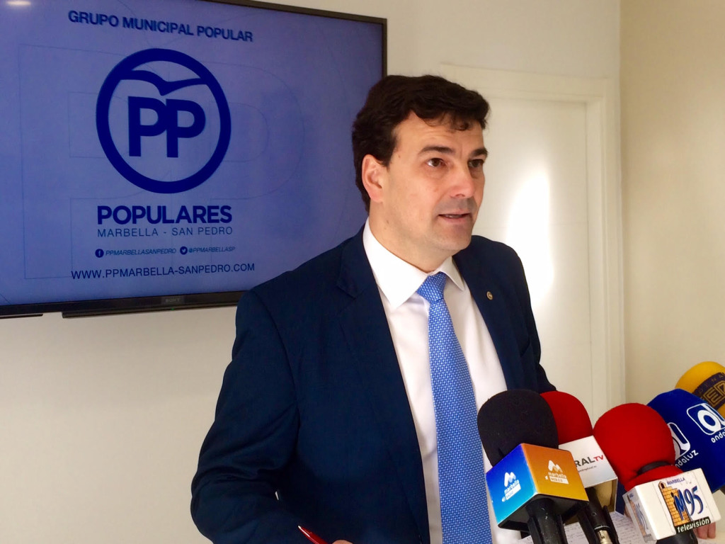 El concejal del PP de Marbella Cristóbal Garre, 'número 2' en la lista electoral de Ángeles Muñoz, en imagen de archivo. Foto/ marbellaconfidencial.es