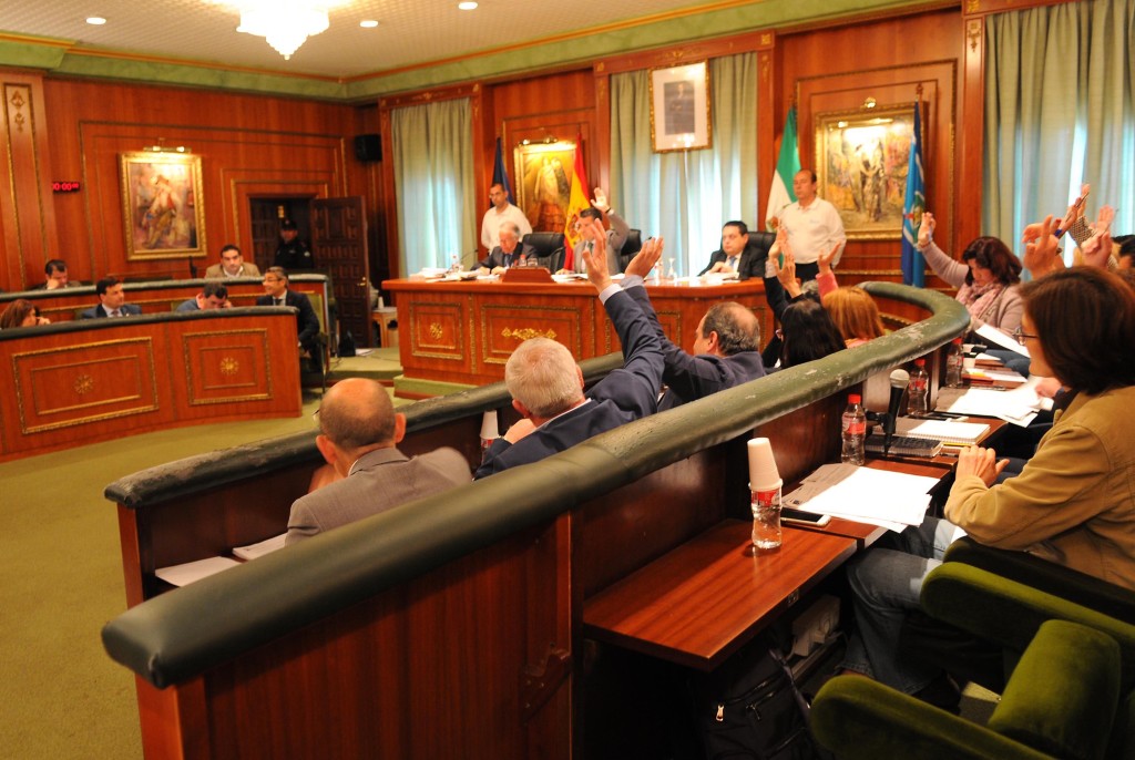 Imagen de una de las votaciones celebradas este lunes en el pleno ordinario del Ayuntamiento de Marbella. FOTO/ MARBELLA IMAGEN