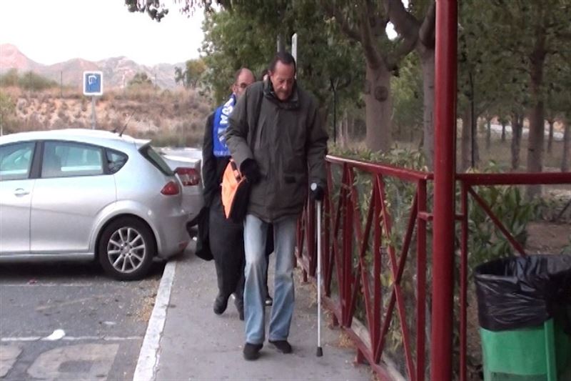 El exalcalde de Marbella, Julián Muñoz, volviendo a prisión tras su permiso de fin de semana. Foto/ Europa Press