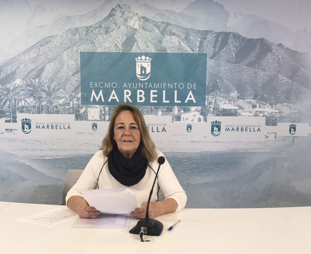 La concejal de Igualdad y Diversidad, Ana Leschiera, durante el balance de su gestión de 2016 que ha ofrecido este jueves. FOTO// Ayto. de Marbella