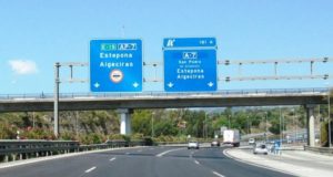 Imagen de la AP7 a su paso por Marbella
