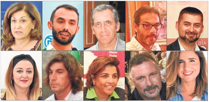 Imágenes de diez de los once directores generales elegidos en el proceso de selección en el Ayuntamiento de Marbella