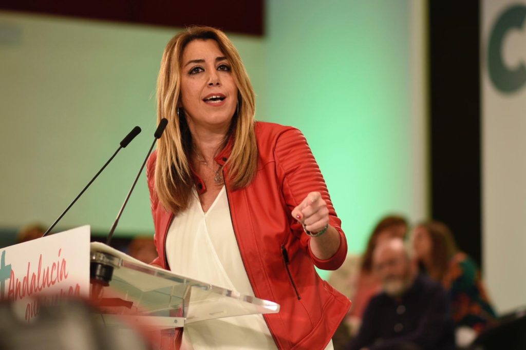 La presidenta de la Junta de Andalucía en funciones y secretaria general del PSOE-A, Susana Díaz, en una imagen de archivo. FOTO/ MC