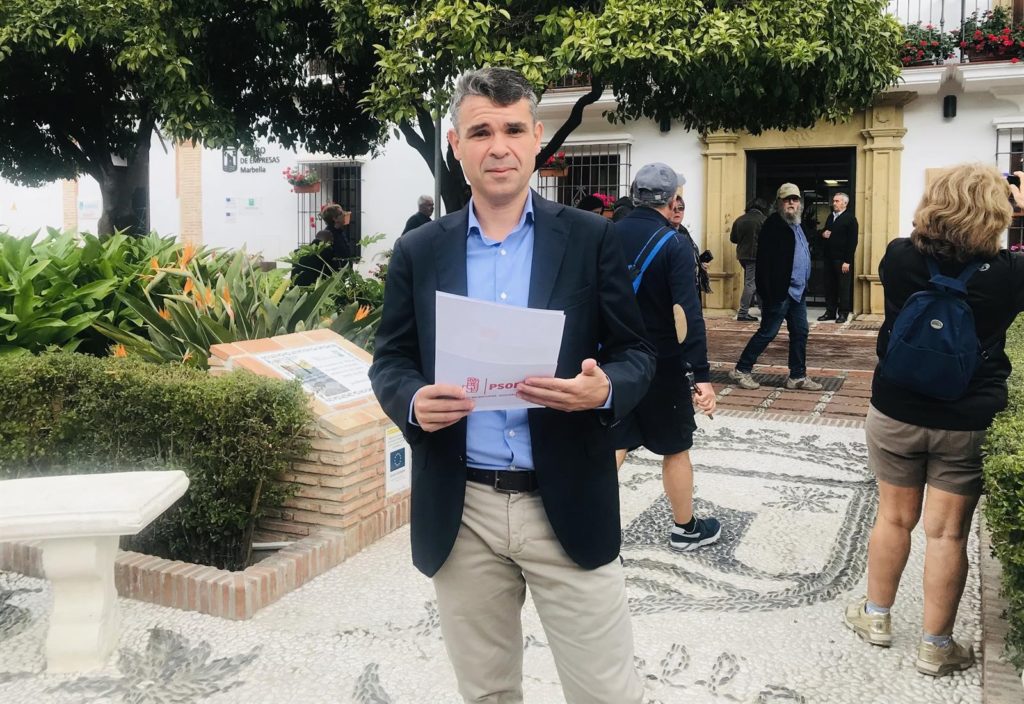 El presidente del PSOE de Málaga y candidato a la Alcaldía de Marbella, José Bernal, este lunes. FOTO/ PSOE