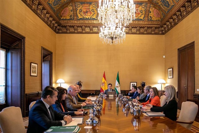 Imagen del Consejo de Gobierno de la Junta celebrado este martes en San Telmo, presidido por Juanma Moreno. FOTO/ EP