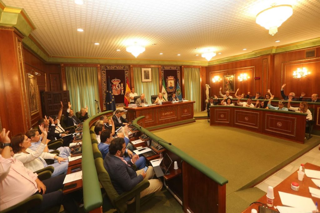 Imagen de una de las votaciones celebradas este jueves en el Pleno de Marbella. Foto/ Ayto de Marbella