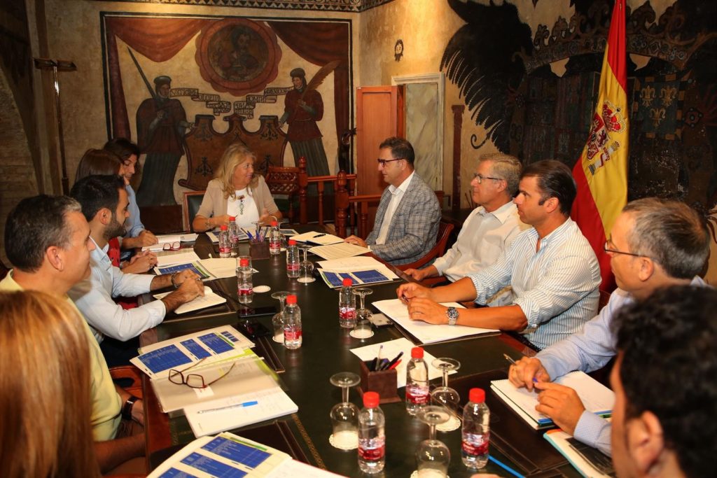 Imagen de la reunión entre Ayuntamiento de Marbella y Junta de Andalucía, mantenida este martes. FOTO/ Ayto de Marbella
