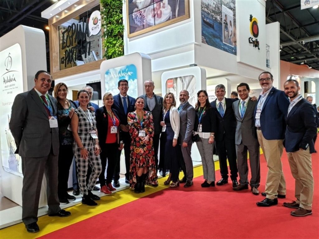 El consejero de Turismo de la Junta, Juan Marín (centro) junto a representantes de Turismo Costa del Sol en su gira por América Latina esta semana. FOTO/ Turismo Costa del Sol