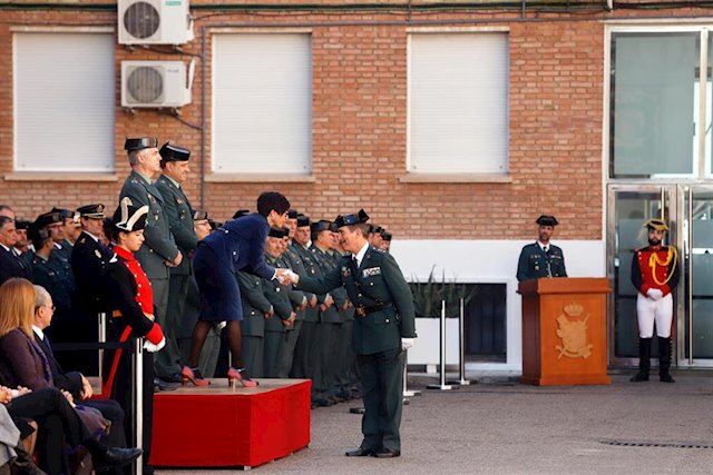 La directora general de la Guardia Civil, Maaría Gámez, presidiendo el acto este lunes. FOTO/ Alex Zea-Europa Press