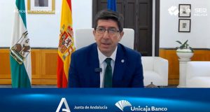 El consejero de Turismo y vicepresidente de la Junta de Andalucía, Juan Marín, durante su intervención en la SER este lunes